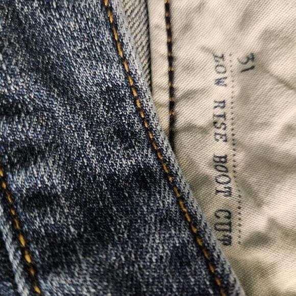 Lands End womens jeans, low rise boot cut. Size 31. # 838 - Picture 4 of 4